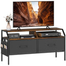 HOMCOM TV Stand Cabinet with 2 Foldable Drawers