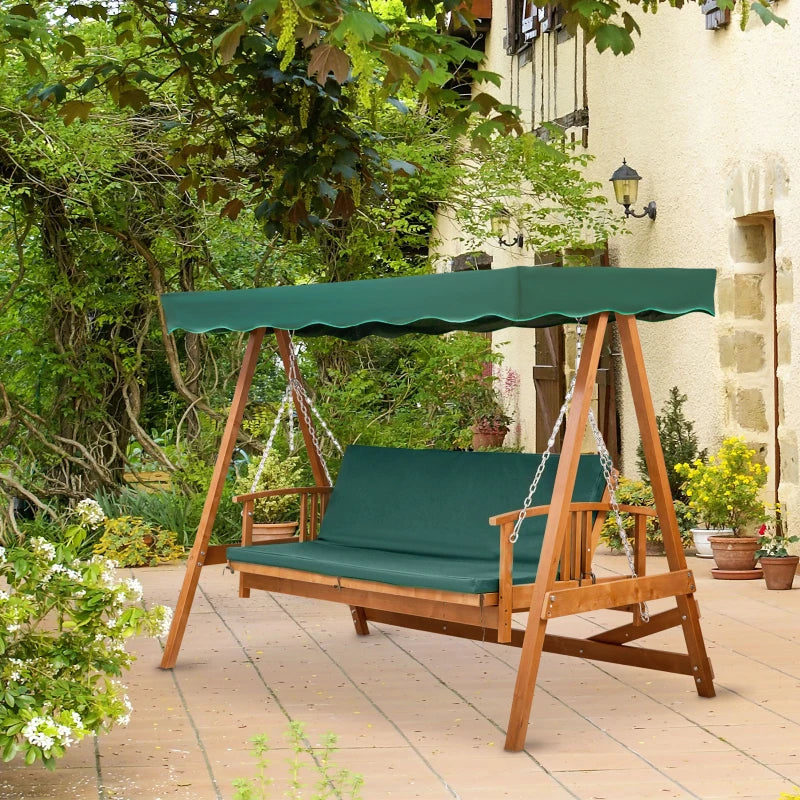Garden wooden swing chair hotsell