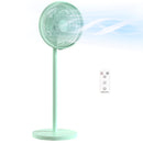 HOMCOM 40 Cm Standing Pedestal Fan, Quiet Electric Cooling Floor Fan, Green