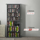 HOMCOM CD Storage Unit DVD Tower Blu-ray Storage Shelf For Living Room