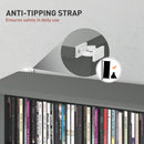 HOMCOM CD Storage Unit DVD Tower Blu-ray Storage Shelf For Living Room