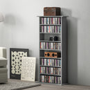 HOMCOM CD Storage Unit DVD Tower Blu-ray Storage Shelf For Living Room