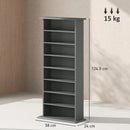 HOMCOM CD Storage Unit DVD Tower Blu-ray Storage Shelf For Living Room