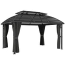 Outsunny 4 X 3(m) Polycarbonate Gazebo For Lawn, Yard, Patio, Deck