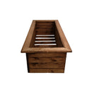 41cm x 108cm Large Rustic Chunky Wooden Garden Trough Planter