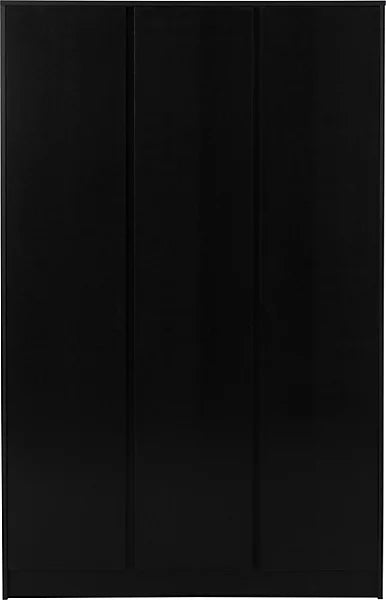 MALVERN 3 DOOR WARDROBE - BLACK