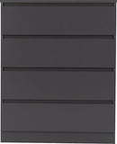 MALVERN 4 DRAWER CHEST - GREY - GREY
