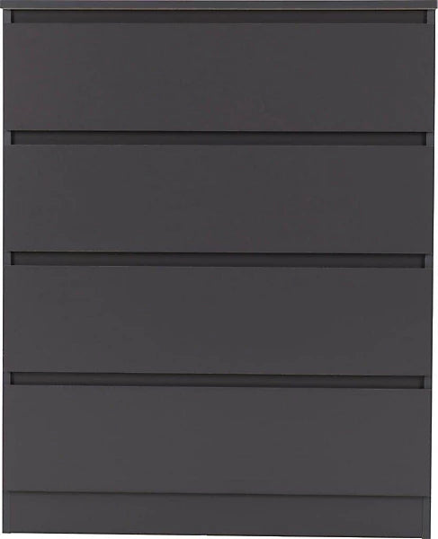 MALVERN 4 DRAWER CHEST - GREY - GREY