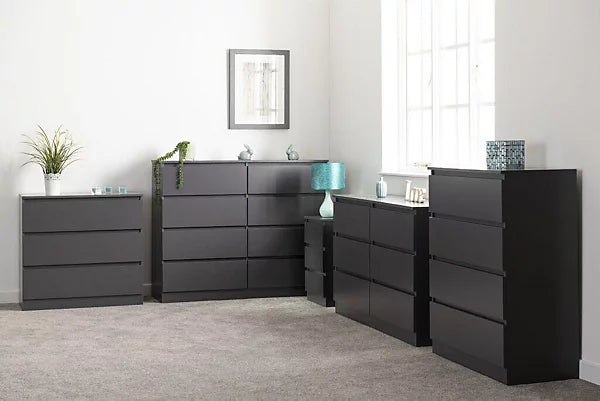 MALVERN 4 DRAWER CHEST - GREY - GREY