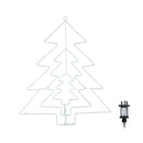 50cm Light Up 3 Layered Christmas Tree With 150 Multi-Action Green LEDs
