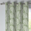 Fusion Matteo Eyelet Curtains in Green