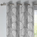 Fusion Matteo Eyelet Curtains in Grey