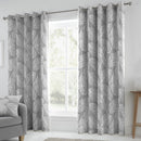 Fusion Matteo Eyelet Curtains in Grey