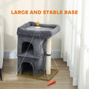 PawHut Small Cat Tree For Large Adult Cats Up To 7 KG With Large Perch 66 Cm