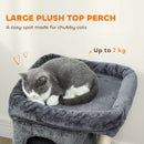 PawHut Small Cat Tree For Large Adult Cats Up To 7 KG With Large Perch 66 Cm