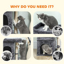 PawHut Small Cat Tree For Large Adult Cats Up To 7 KG With Large Perch 66 Cm
