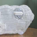 27cm Battery Powered Light up Ice Frosted Christmas Doe & Fawn with LEDs