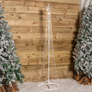 1.8m Light up Christmas Cone Tree with 220 Warm White LEDs and Timer Function