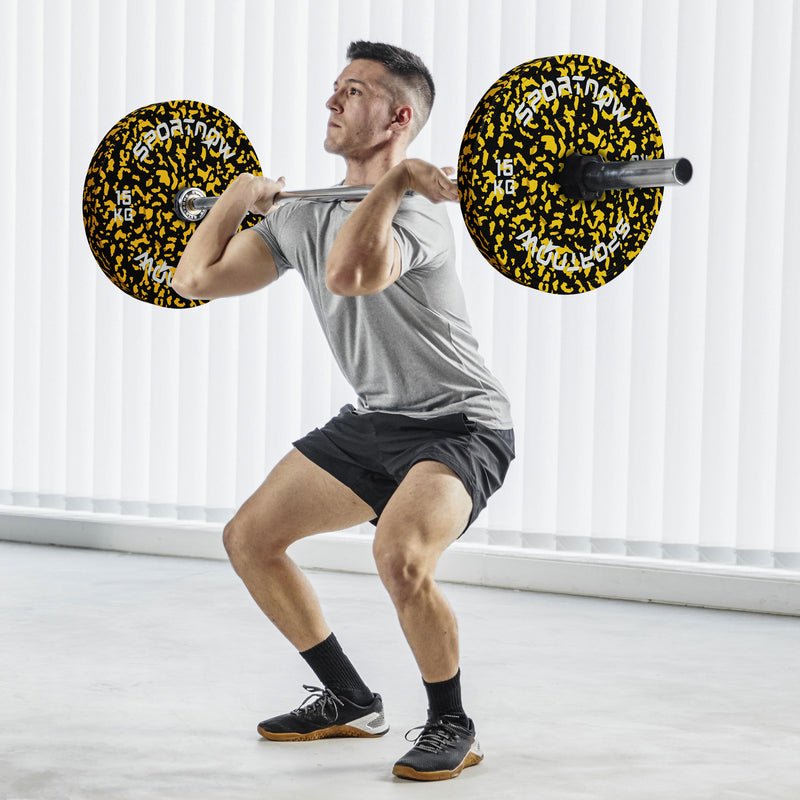 SPORTNOW Olympic Weight Plates With 5cm Holes For Weight Lifting