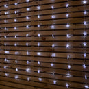 1.2 x 1.2m Light up Christmas Star Curtain Lights with 108 White LEDs