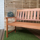 Cartmel 2 Seater Outdoor Wooden Garden Patio Bench
