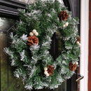 40cm Snow Tips Christmas Door Wreath for Indoor / Outdoor