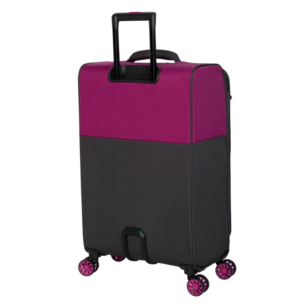 IT Luggage DuoTone Fuchsia & 8 Wheel Suitcase
