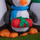 1.5m Light up Christmas Inflatable Penguin Family with 12 White LEDs