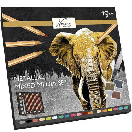 Metallic Mixed Media Set In Fc Box