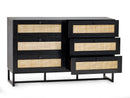 Solace 6 Drawer Chest - Black