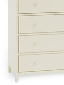 Coxmoor 5 Drawer Wide Chest - Ivory And Oak