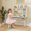 AIYAPLAY Kids Desk, Study Desk For Kids Height Adjustable With Tilt-Desktop