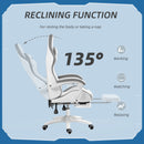 Vinsetto Racing Style Gaming Chair With Reclining Function Footrest, Grey