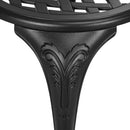 Outsunny 3 Piece Patio Bistro Set Outdoor Table Set With Umbrella Hole White