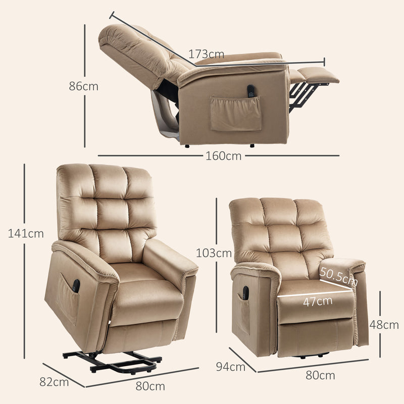 HOMCOM Power Lift Recliner Chair for Elderly w/ Remote Control
