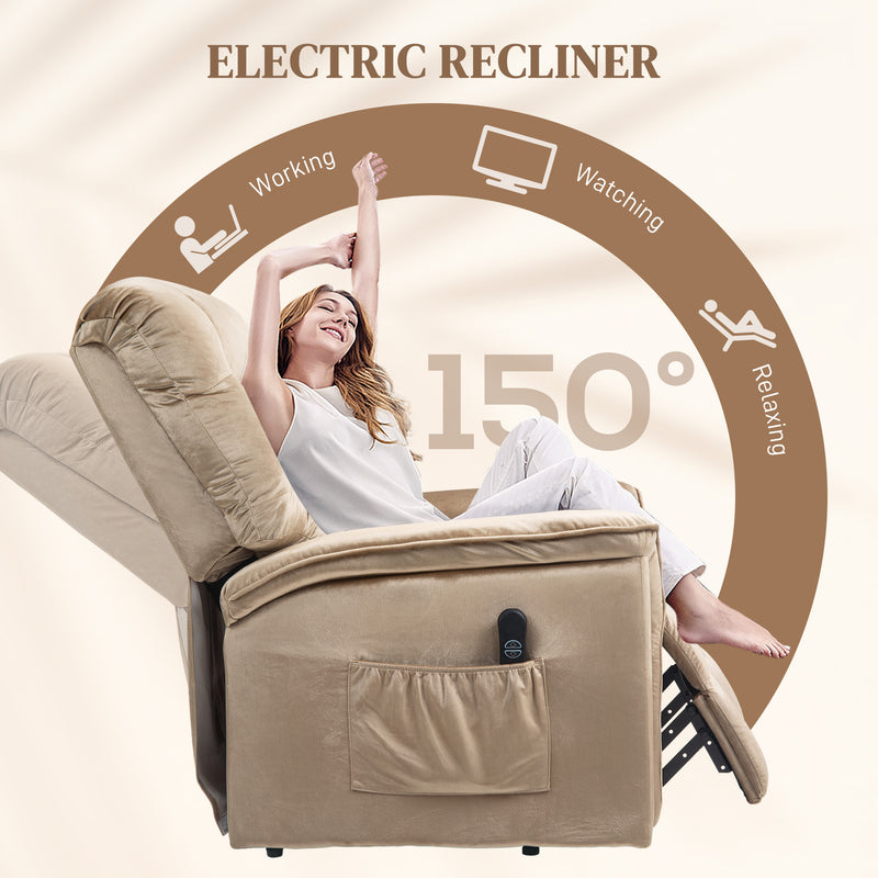 HOMCOM Power Lift Recliner Chair for Elderly w/ Remote Control