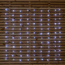 1.2 x 1.2m Light up Christmas Star Curtain Lights with 108 White LEDs