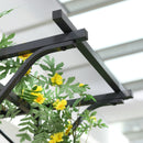 Outsunny Garden Arch Arbor for Decorative Climbing Plants Lawn Garden