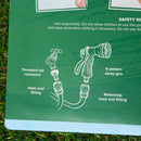 2 Pack of 6 Pattern Garden Hose Pipe Spray Gun Set with Fittings