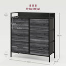 HOMCOM Bedroom Chest of Drawers 6 Drawer Dresser w/ Shelf