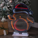 60cm Light up Christmas Robin Infinity Light with Multi-Coloured LEDs