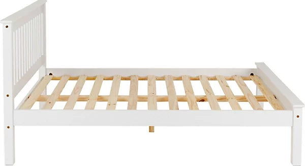 MONACO 4'6" DOUBLE LOW END BED - WHITE