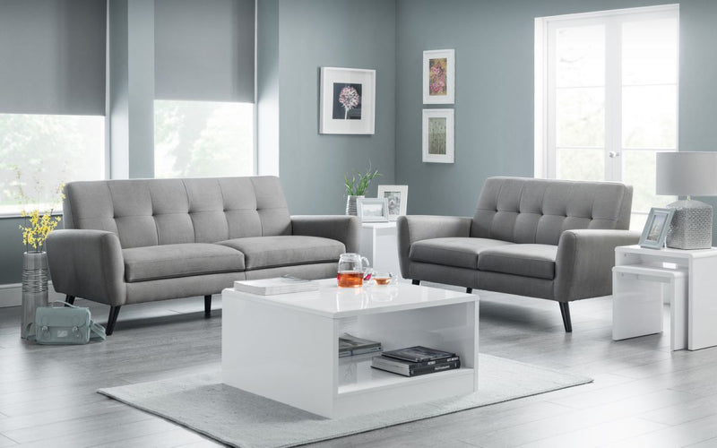 Monza Fabric Sofa Bed - Grey