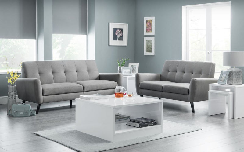 Monza Fabric Sofa Bed - Grey