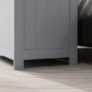 HOMCOM Storage Chest with 2 Safety Hinges, Storage Bench for Living Room