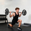 SPORTNOW 4ft Olympic EZ Curl Bar, Barbell Bar for 2" Weight Plates
