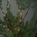 90cm Set of 3 Light up Christmas Fir Twig with 90 Warm White LEDs (Twigs only)