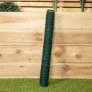 5m x 0.6m x 25mm Green PVC Coated Galvanised Chicken Garden Wire Netting / Fencing