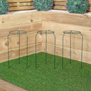 Tom Chambers Urban Dark Green Metal Herbaceous Garden Plant Support Grow Through Small 40cm X 20cm