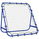 HOMCOM Rebounder Net Kids Adults Football Training Aid Adjustable Red